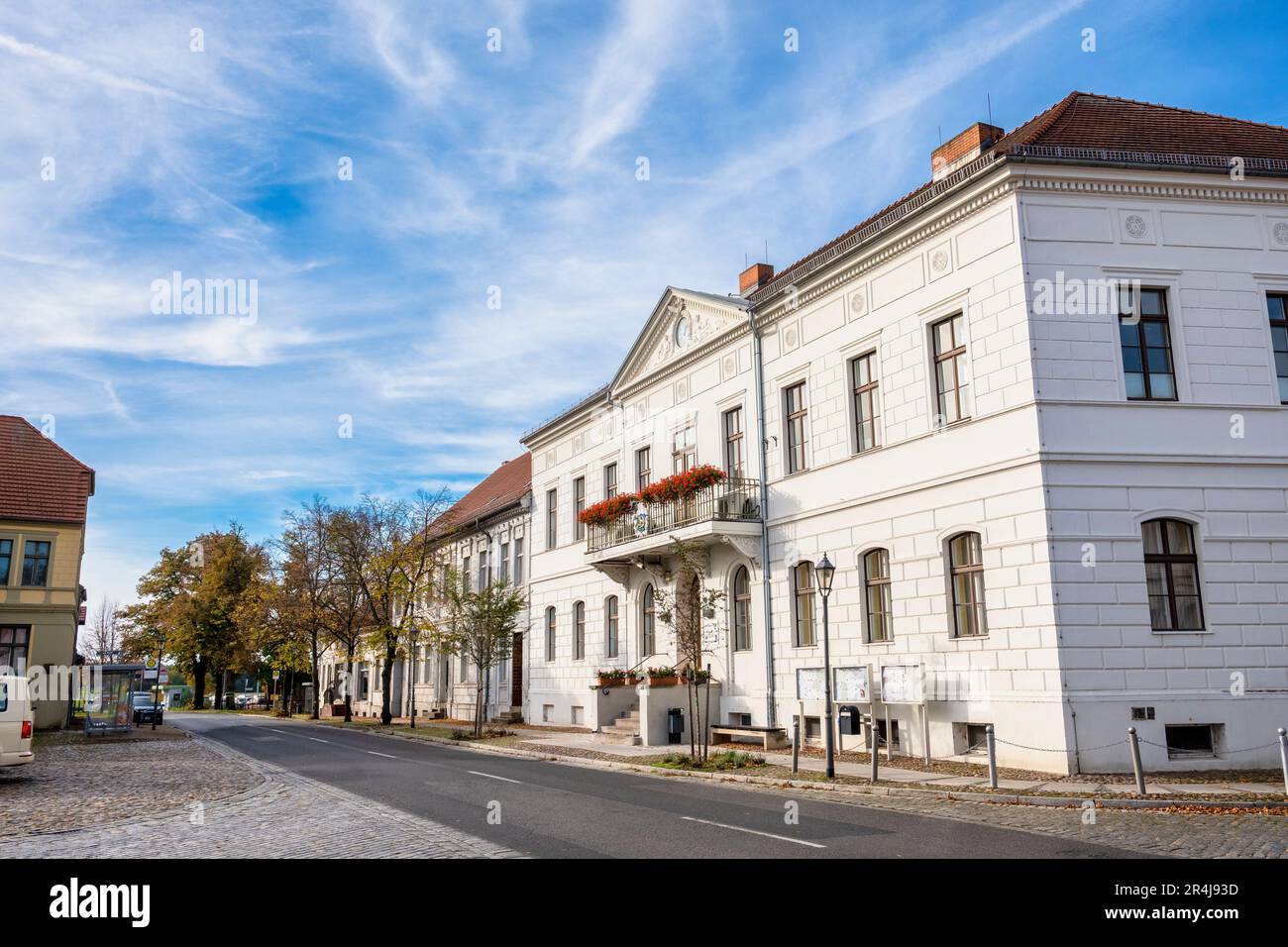 Rathaus Kremmen, Brandenburg, Deutschland Stockfoto