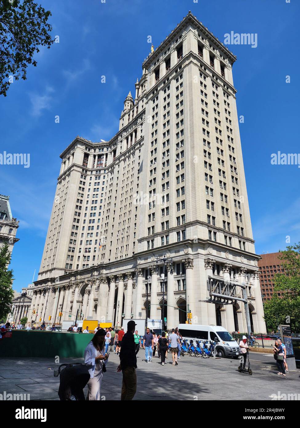 Das David N. Dinkins Manhattan Municipal Building 1 Center Street, New York, NY 10007 Stockfoto