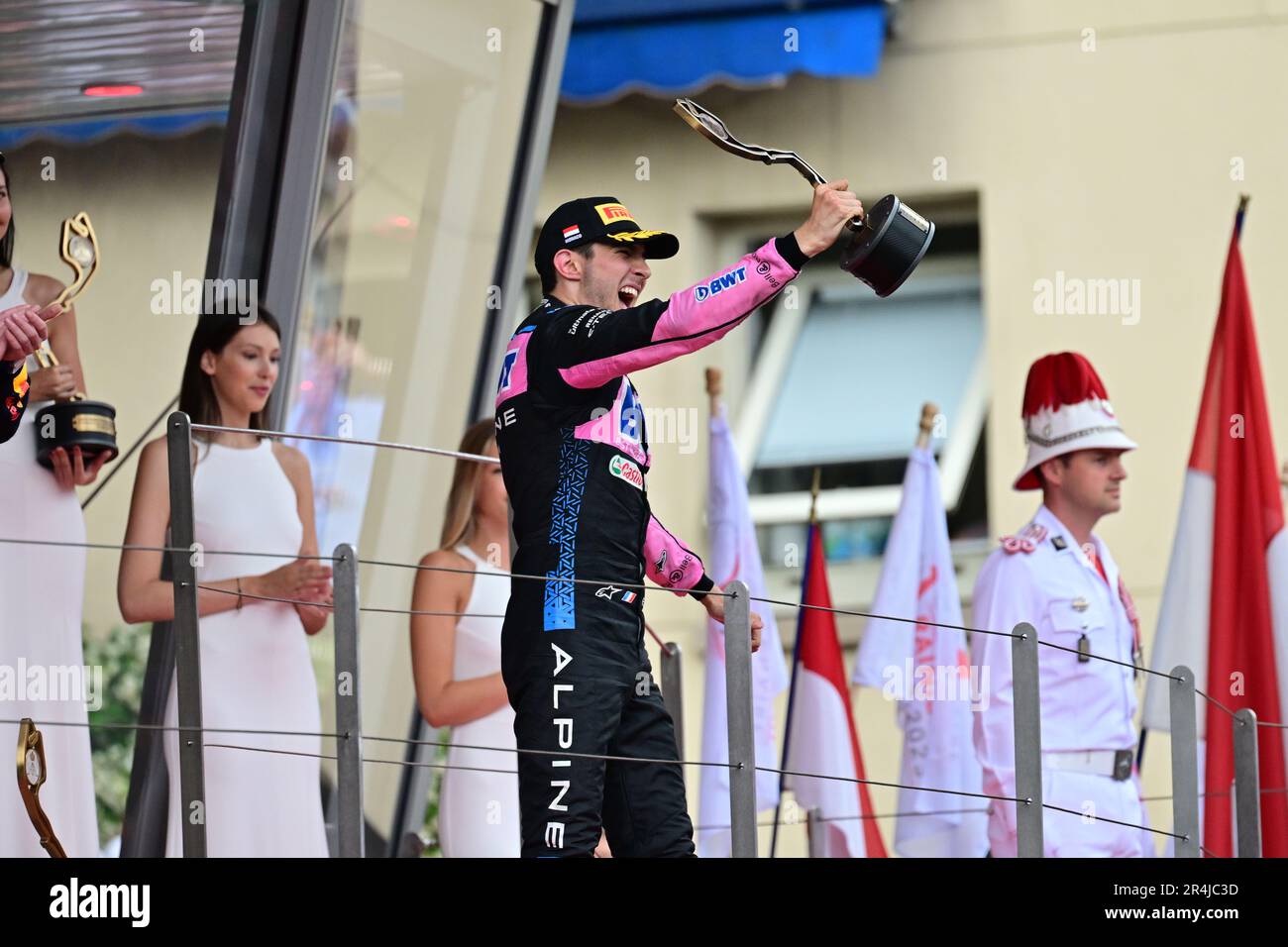 Monaco, Monaco. 28. Mai 2023. OCON Esteban (Fra), Alpine F1 Team A523, Porträt während des Formel 1 Grand Prix de Monaco. , . Kredit: DPPI Media/Alamy Live News Stockfoto