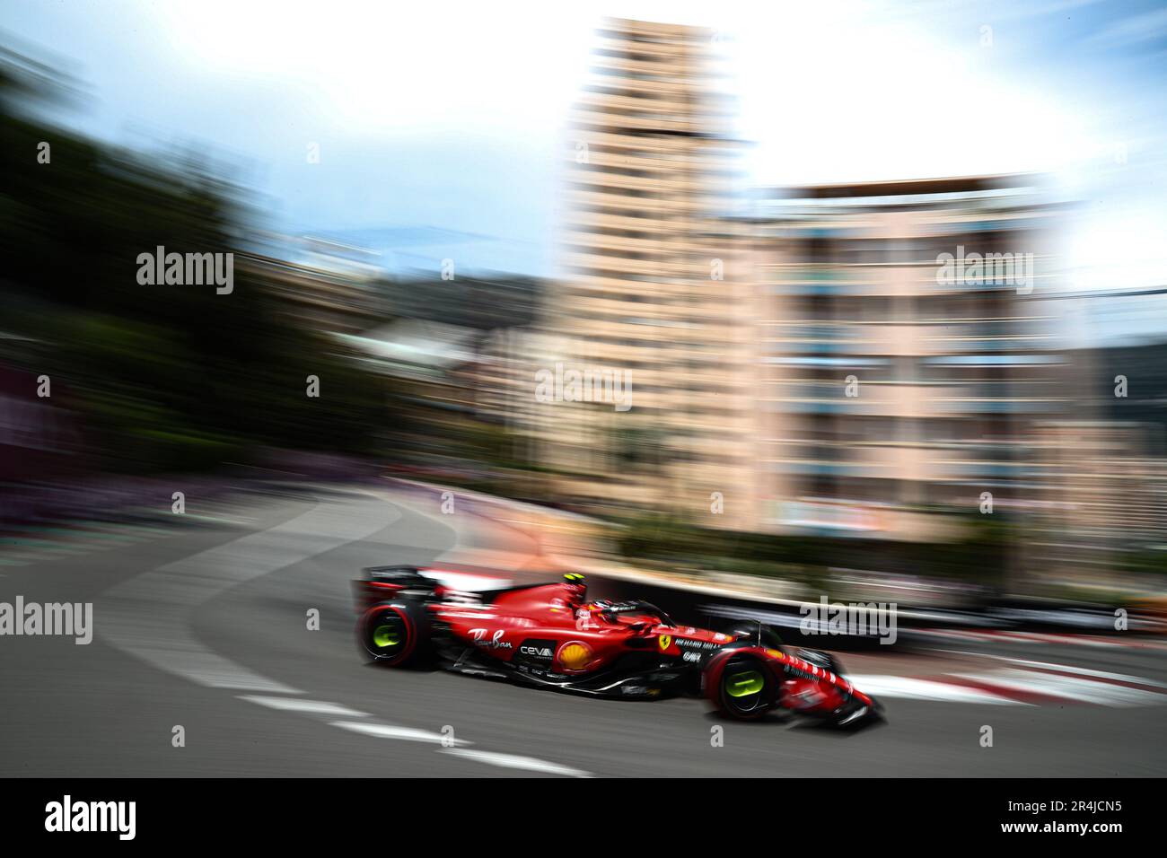 Nr. 55 Carlos Sainz, Ferrari während des Monaco GP, 25-28. Mai 2023 in Montecarlo, Formel-1-Weltmeisterschaft 2023. Stockfoto