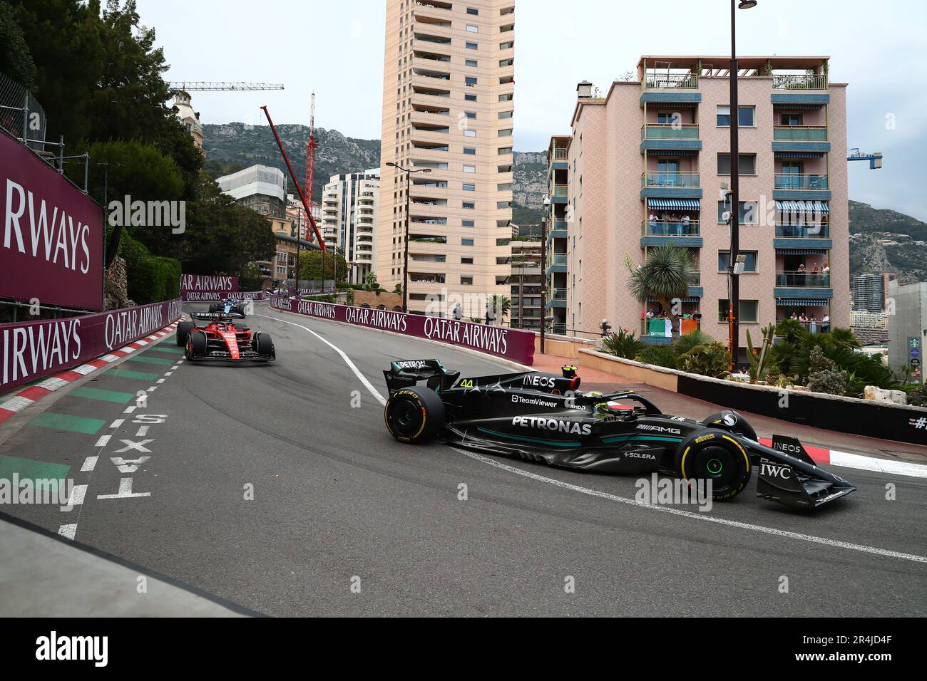 Nr. 44 Lewis Hamilton, Mercedes während des Monaco GP, 25-28. Mai 2023 in Montecarlo, Formel-1-Weltmeisterschaft 2023. Stockfoto