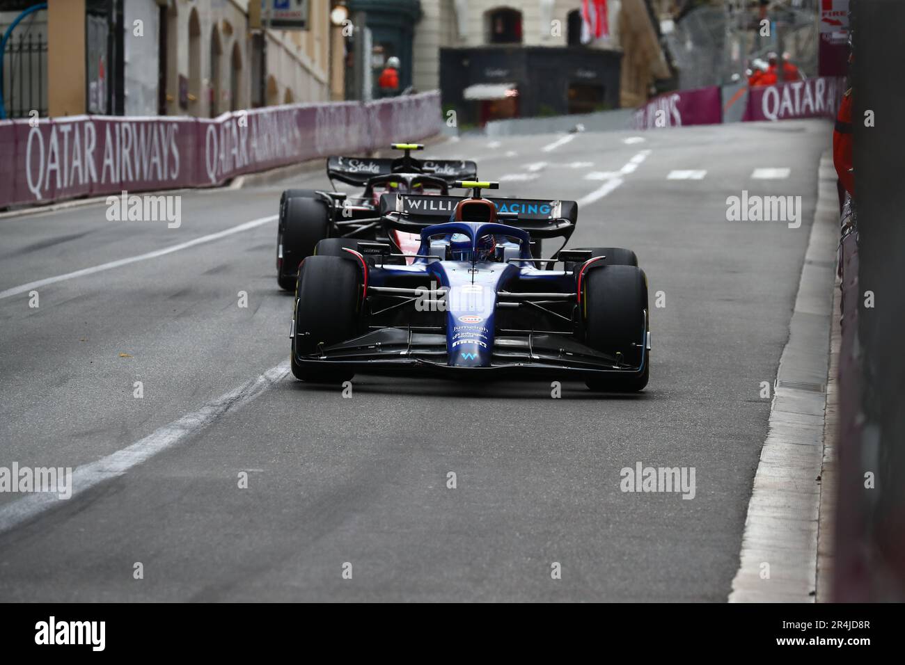 Montecarlo, Monaco. 28. Mai 2023. #02 Logan SarSergeant Williams Racing Mercedes während des Monaco GP, 25-28. Mai 2023 in Montecarlo, Formel 1 Weltmeisterschaft 2023. Kredit: Unabhängige Fotoagentur/Alamy Live News Stockfoto