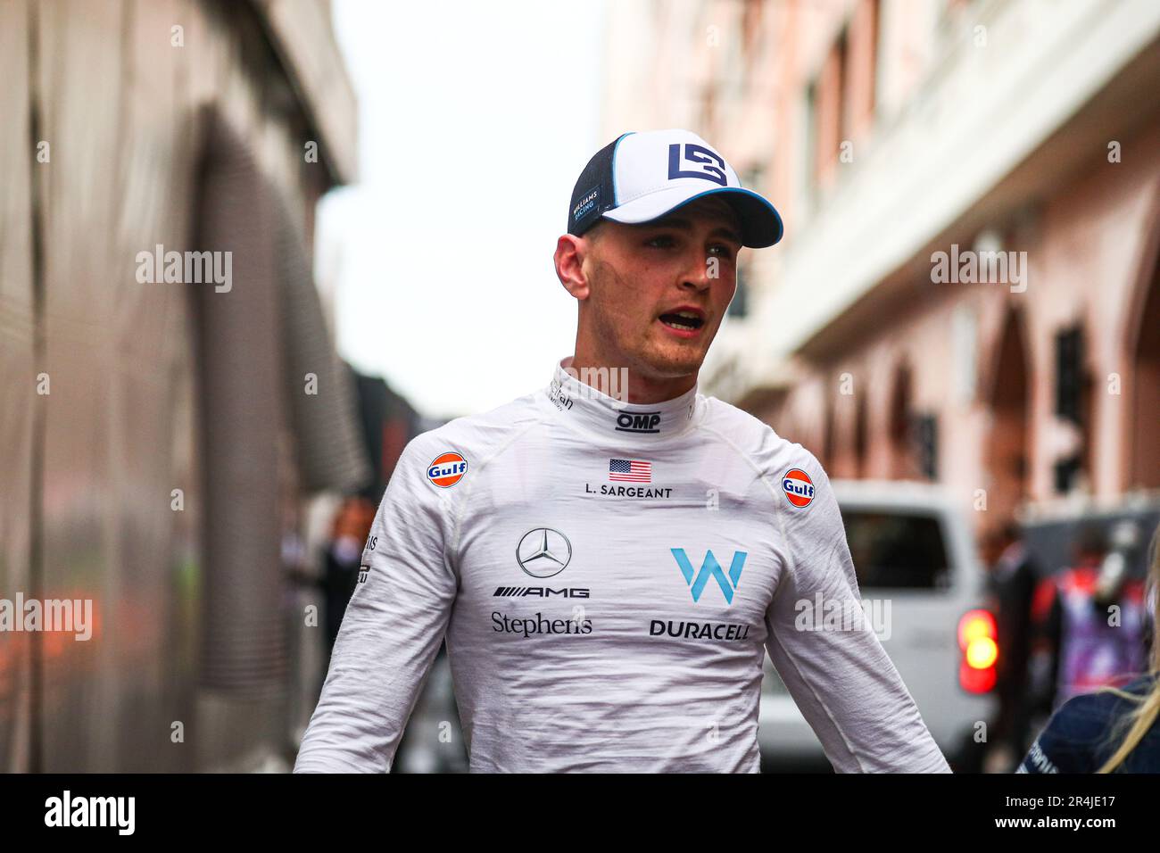 #02 Logan SarSergeant Williams Racing Mercedes während des Monaco GP, 25-28. Mai 2023 in Montecarlo, Formel 1 Weltmeisterschaft 2023. Stockfoto