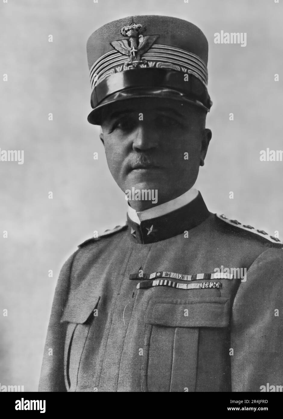 Pietro Badoglio, italienischer Politiker und Militär, führte nach der Vernehmung Mussolinis die italienische Regierung zum Waffenstillstand von 1943 Stockfoto