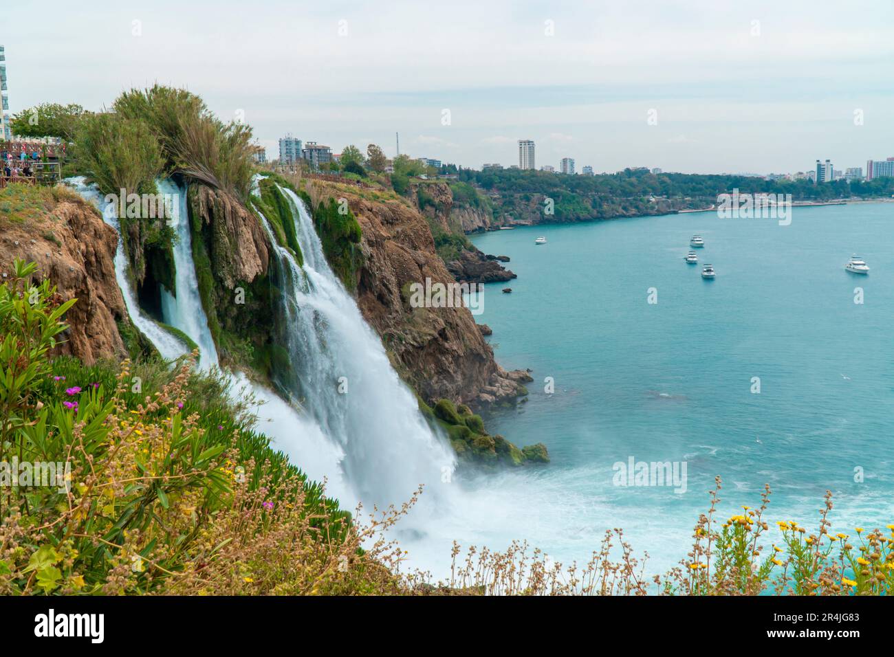 Lower Duden Wasserfälle in Antalya, Türkei. Natur-Reise-Hintergrund Stockfoto