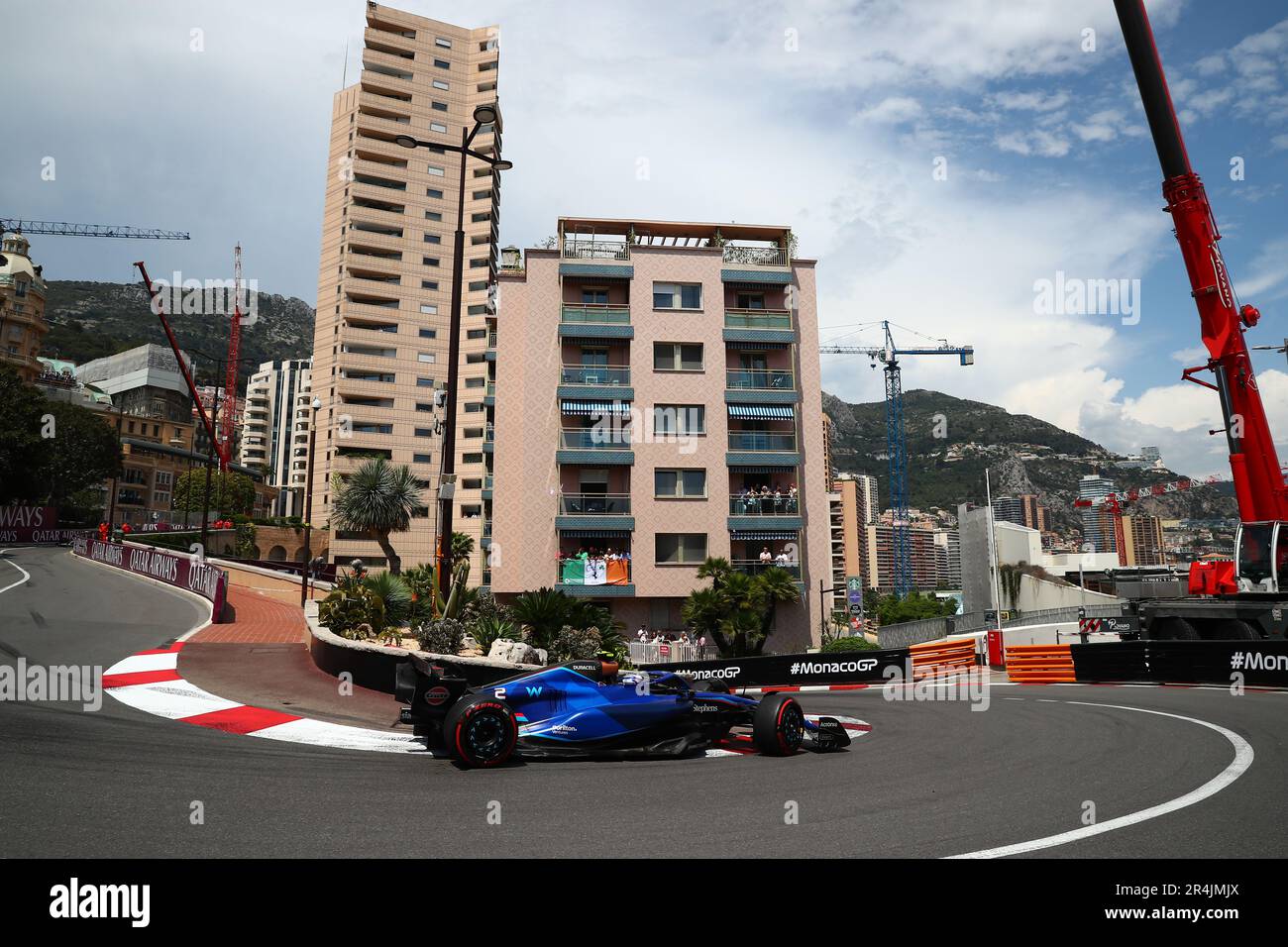 Montecarlo, Monaco. 28. Mai 2023. #02 Logan SarSergeant Williams Racing Mercedes während des Monaco GP, 25-28. Mai 2023 in Montecarlo, Formel 1 Weltmeisterschaft 2023. Kredit: Unabhängige Fotoagentur/Alamy Live News Stockfoto