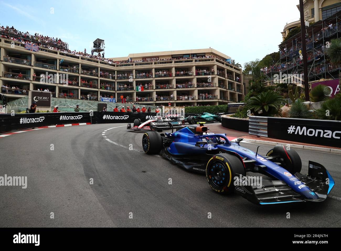 Montecarlo, Monaco. 28. Mai 2023. #02 Logan SarSergeant Williams Racing Mercedes während des Monaco GP, 25-28. Mai 2023 in Montecarlo, Formel 1 Weltmeisterschaft 2023. Kredit: Unabhängige Fotoagentur/Alamy Live News Stockfoto