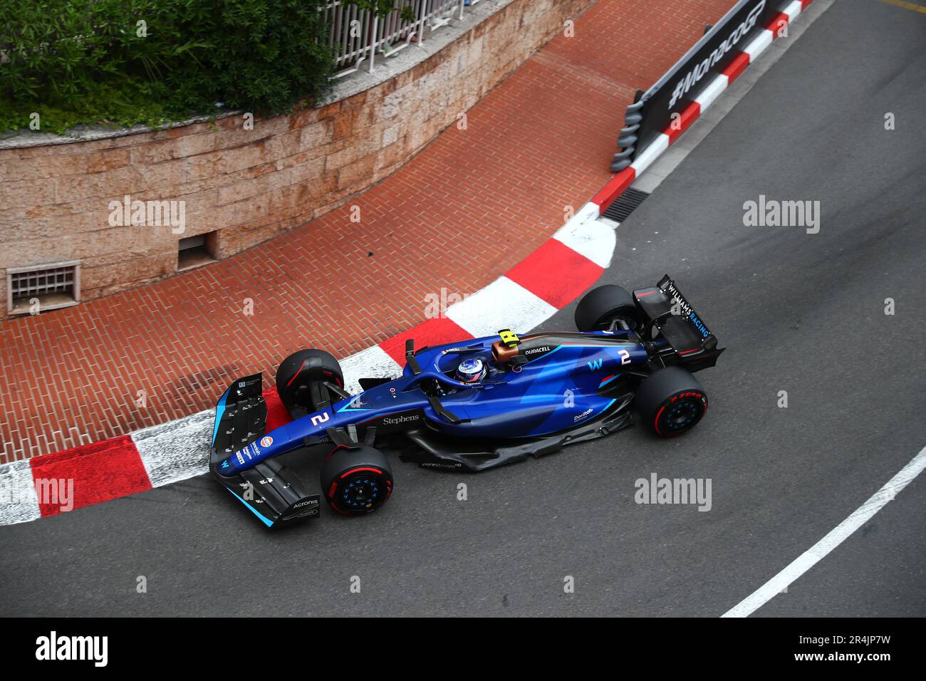 Montecarlo, Monaco. 28. Mai 2023. #02 Logan SarSergeant Williams Racing Mercedes während des Monaco GP, 25-28. Mai 2023 in Montecarlo, Formel 1 Weltmeisterschaft 2023. Kredit: Unabhängige Fotoagentur/Alamy Live News Stockfoto