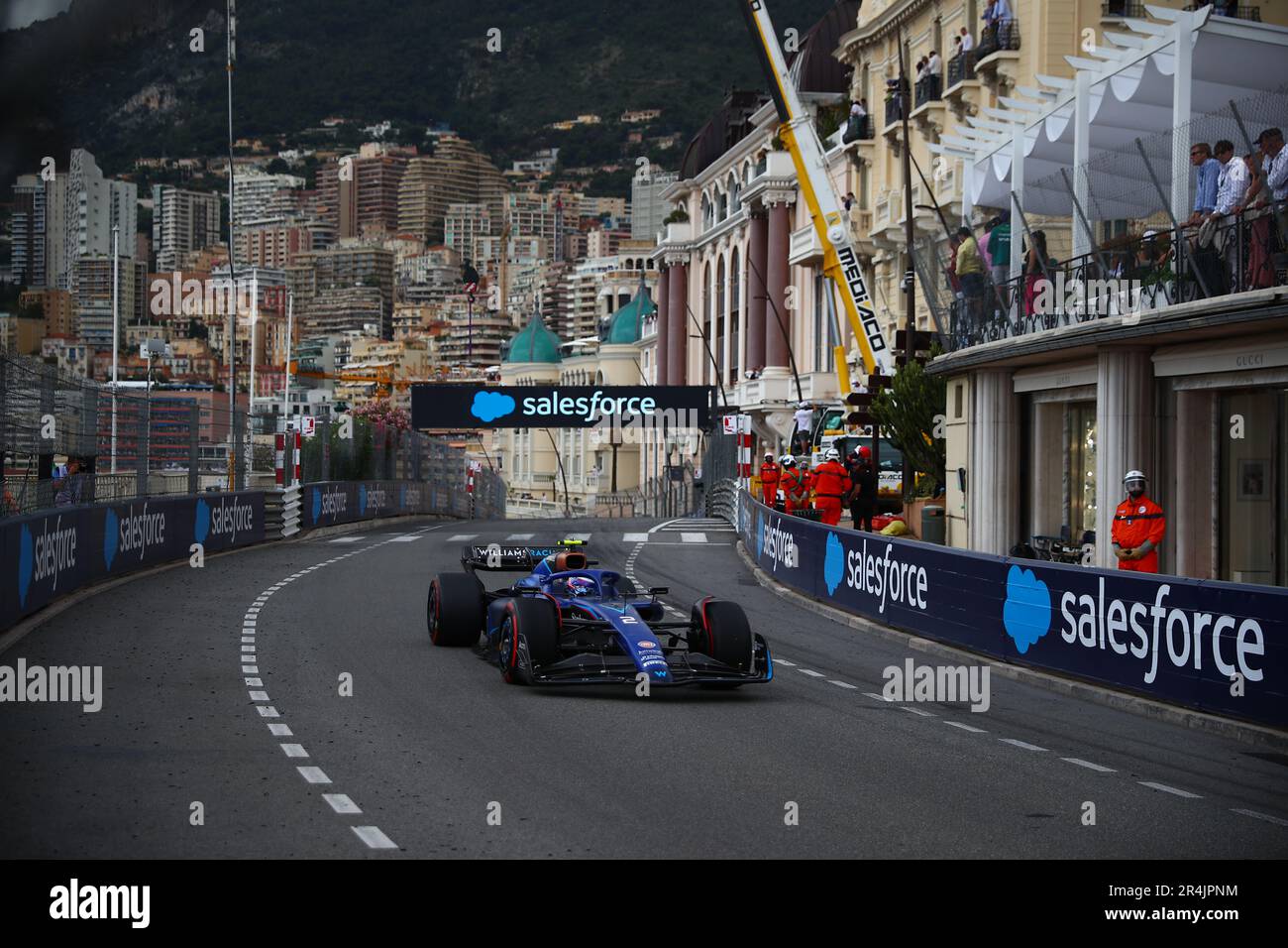 Montecarlo, Monaco. 28. Mai 2023. #02 Logan SarSergeant Williams Racing Mercedes während des Monaco GP, 25-28. Mai 2023 in Montecarlo, Formel 1 Weltmeisterschaft 2023. Kredit: Unabhängige Fotoagentur/Alamy Live News Stockfoto