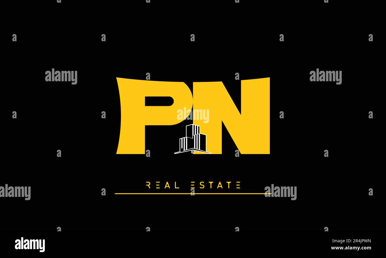 Real Estate Briefen Modern Creative Logo PN , NP Stock Vektor