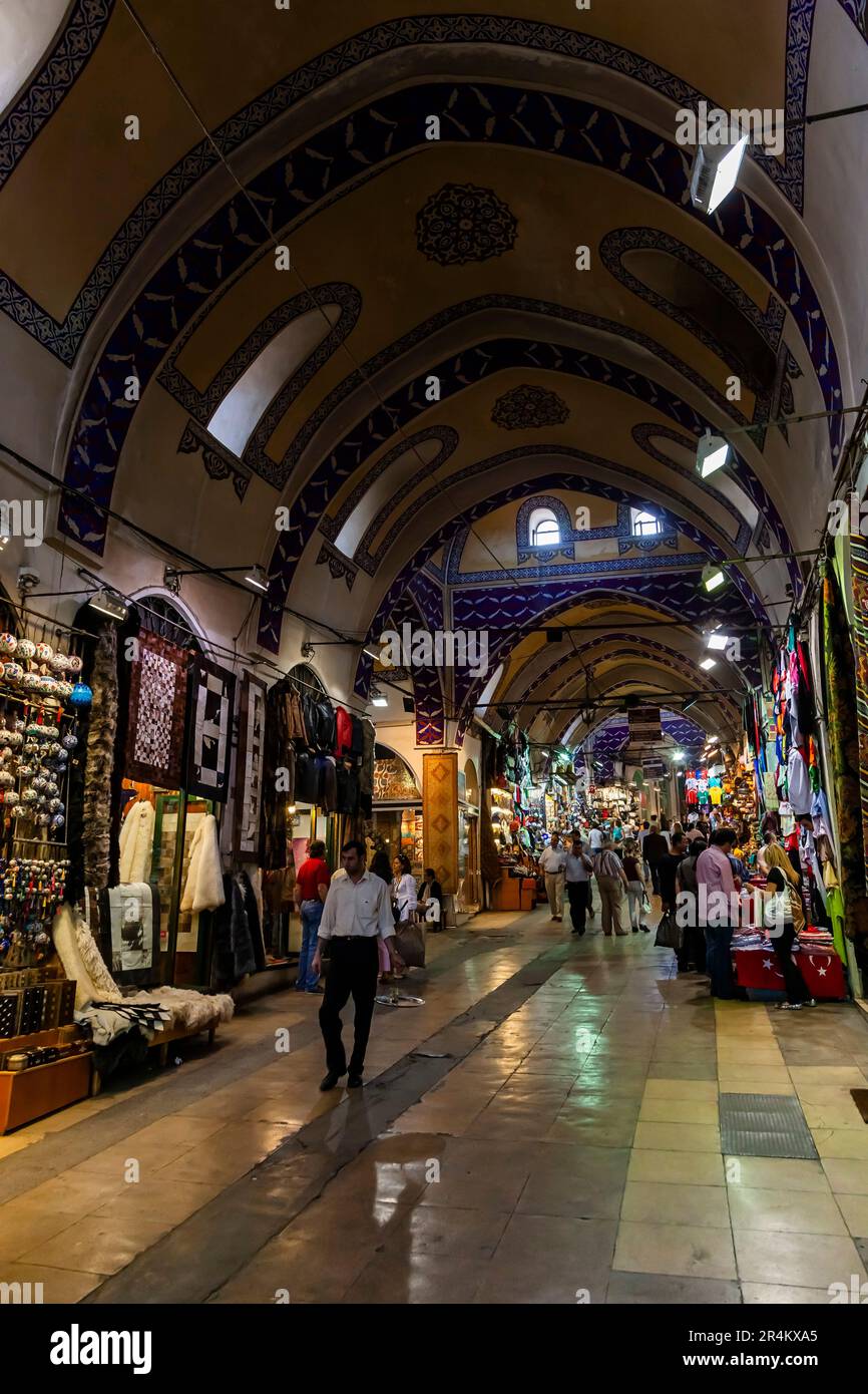 Ägyptischer Basar (Gewürzbasar), Mısır Çarşısı, in der Nähe der Galata-Brücke, europäische Seite, Istanbul, Truthahn Stockfoto