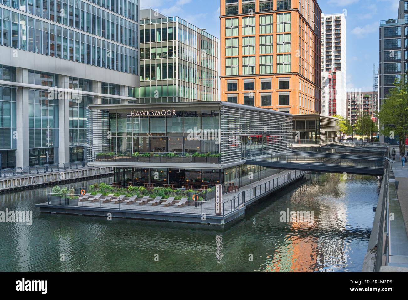 Canary Wharf in der Stadt London Stockfoto