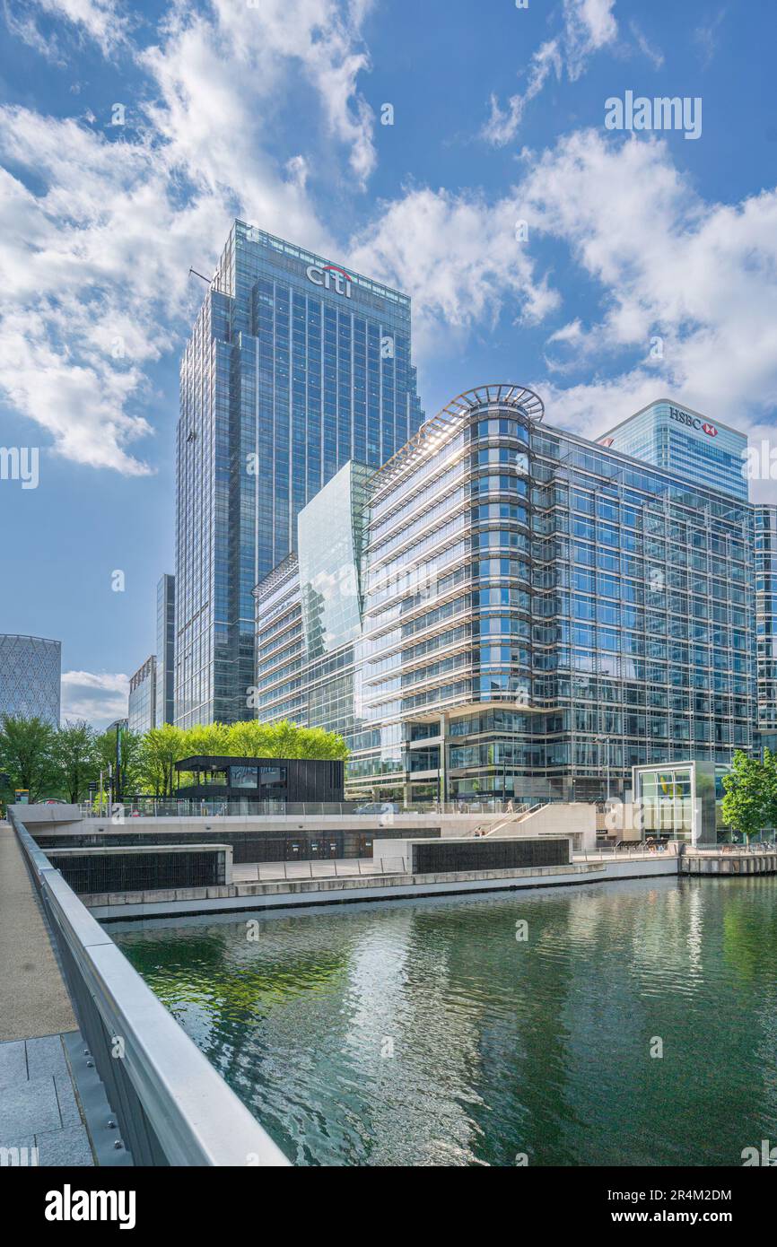 Canary Wharf in der Stadt London Stockfoto