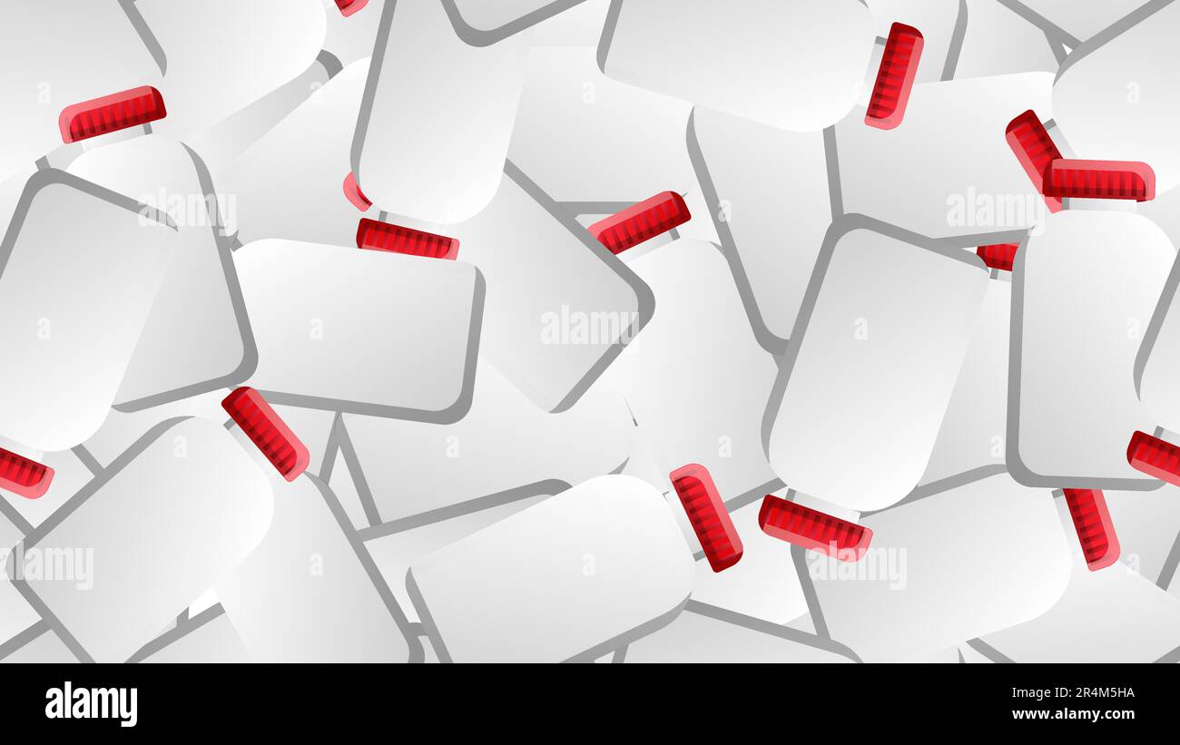 Endloses nahtloses Muster von medizinisch-wissenschaftlichen medizinischen Artikeln von Gläsern für Pillen und Medizin Pillen mit Kapseln auf weißem Hintergrund. Vektor-Illustration Stock Vektor