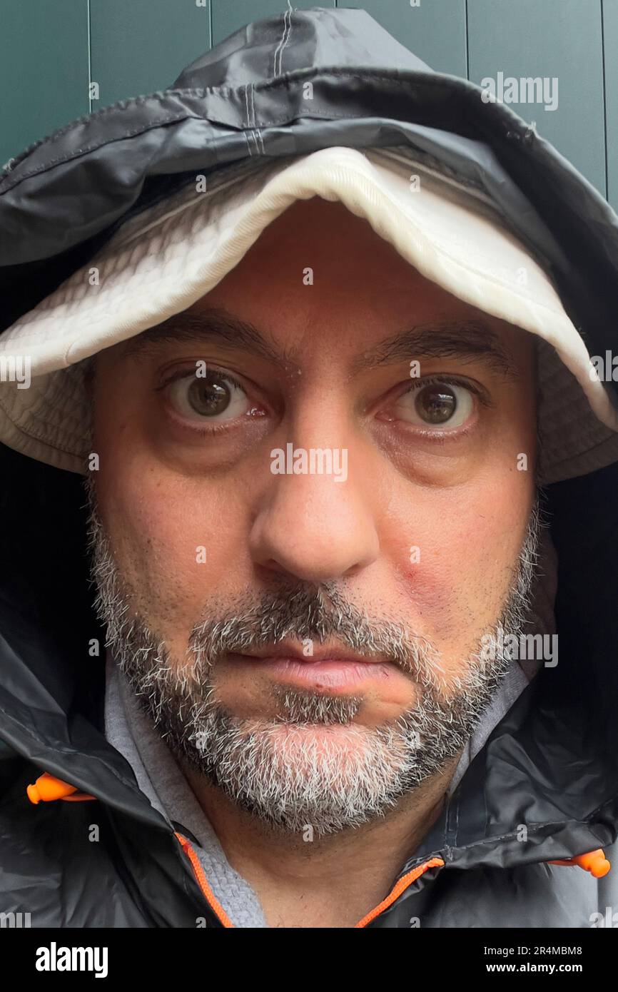 Porträt eines wütenden Fischers Stockfoto Porträt eines wütenden Fischers Stockfoto