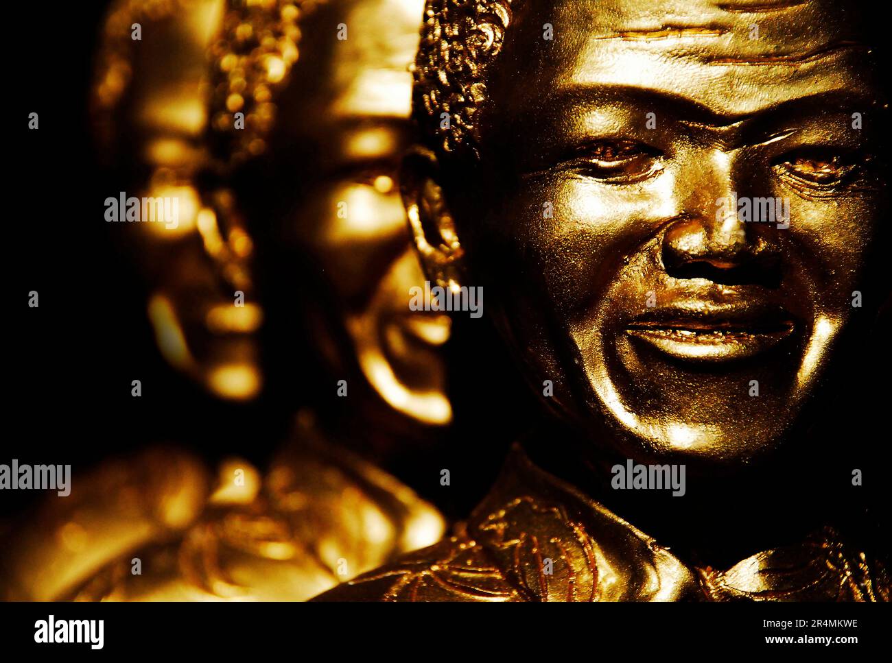 Souvenirs von Nelson Mandela in Soweto, Johannesburg, Südafrika. Stockfoto