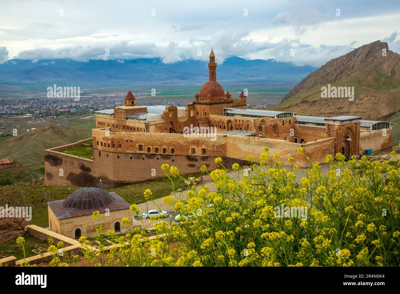 Ishak Pasha Palace (ishakpasa sarayi) in der Nähe von dogubayazit im Osten der Türkei Stockfoto