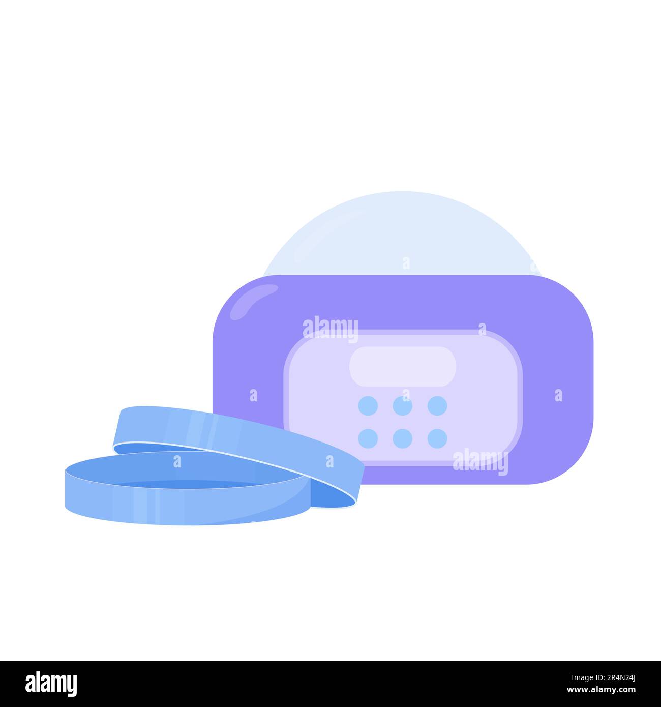 Zentrifuge Labor Trennausrüstung Kit medizinische Illustration Stock Vektor