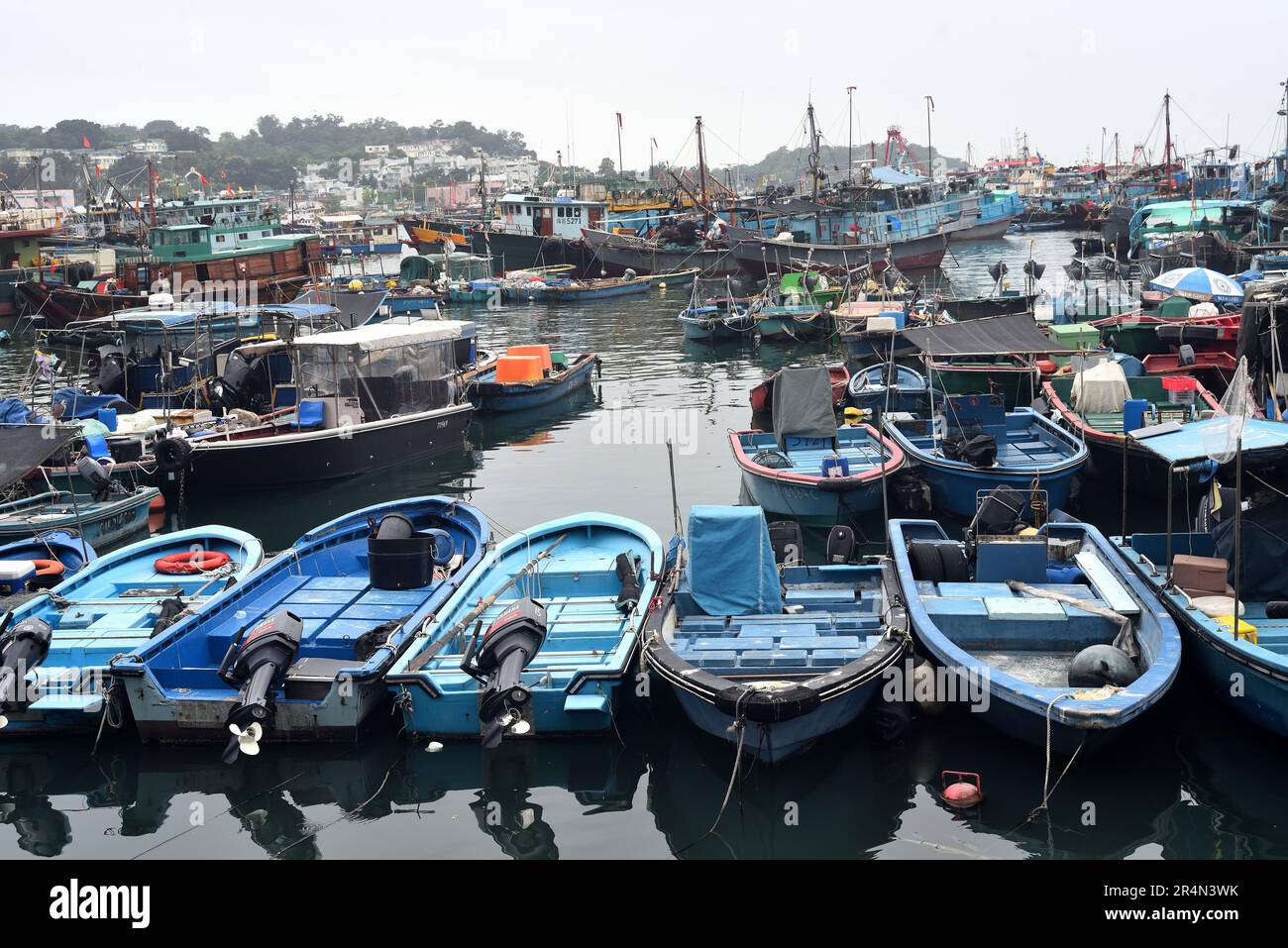 Uferpromenade von Cheung Chau Island, Hongkong Stockfoto