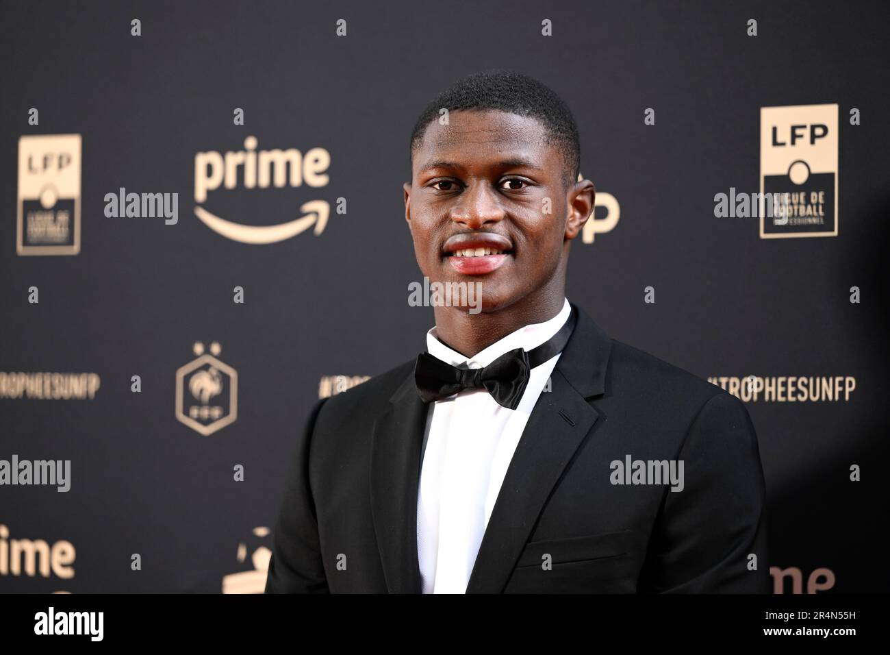 Paris, Frankreich. 28. Mai 2023. Nuno Mendes anlässlich der 31. Ausgabe der Trophäe des UNFP (French National Professional Football Players Union) am 28. Mai 2023 in Paris, Frankreich. Kredit: Victor Joly/Alamy Live News Stockfoto