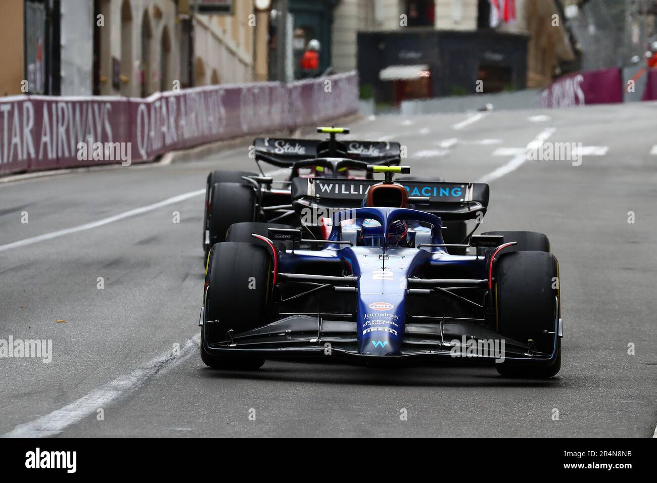 Logan Sargeant of Williams Racing während des Grand Prix F1 von Monaco am Circuit de Monaco am 28. Mai 2023 in Monte-Carlo, Monaco. Stockfoto