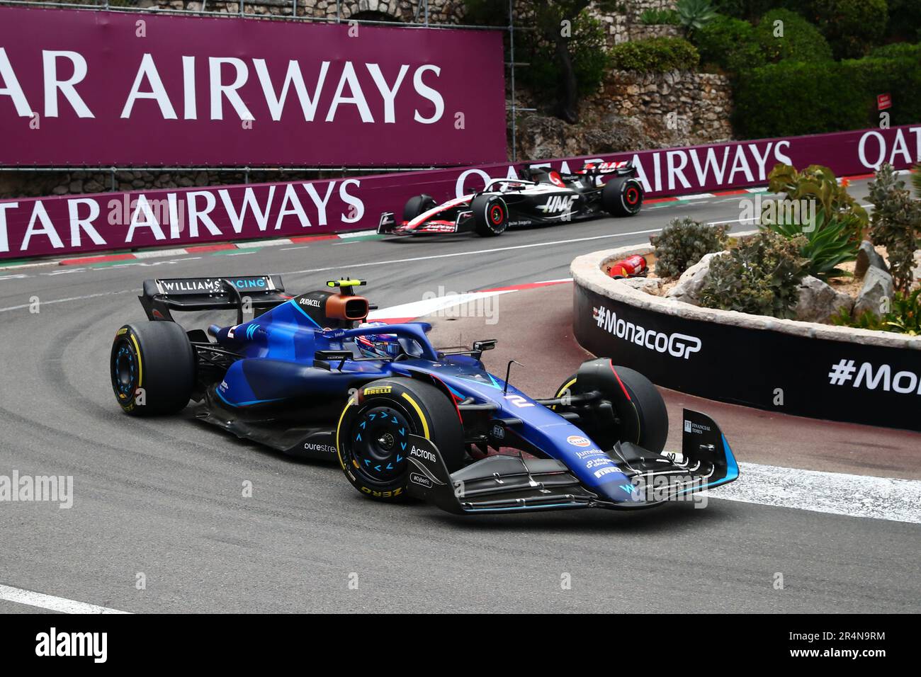 Logan Sargeant of Williams Racing während des Grand Prix F1 von Monaco am Circuit de Monaco am 28. Mai 2023 in Monte-Carlo, Monaco. Stockfoto