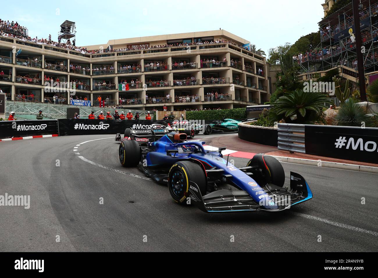 Logan Sargeant of Williams Racing während des Grand Prix F1 von Monaco am Circuit de Monaco am 28. Mai 2023 in Monte-Carlo, Monaco. Stockfoto