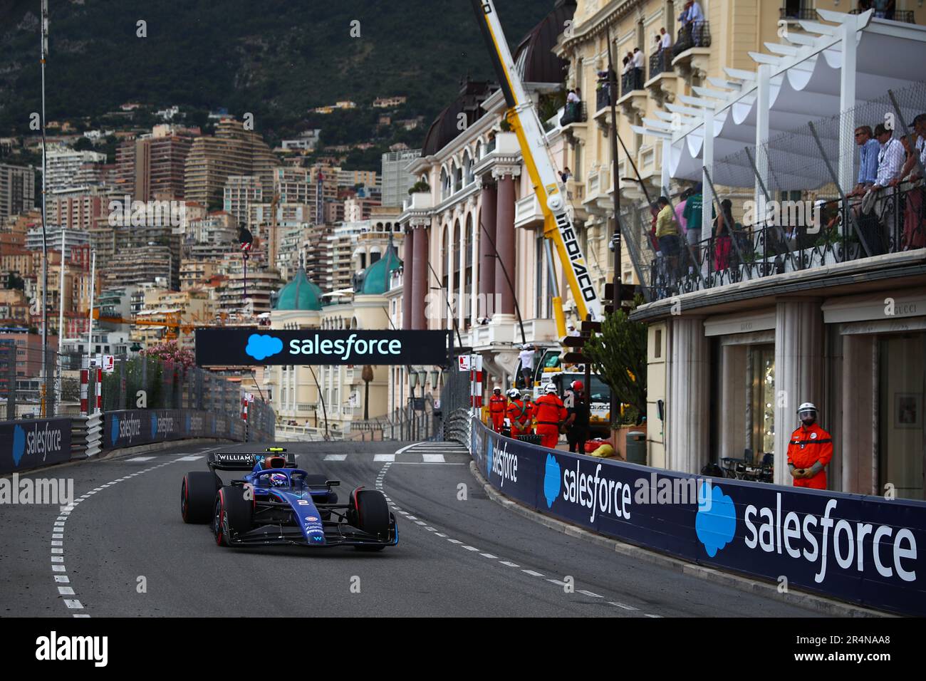 Logan Sargeant of Williams Racing während des Grand Prix F1 von Monaco am Circuit de Monaco am 28. Mai 2023 in Monte-Carlo, Monaco. Stockfoto