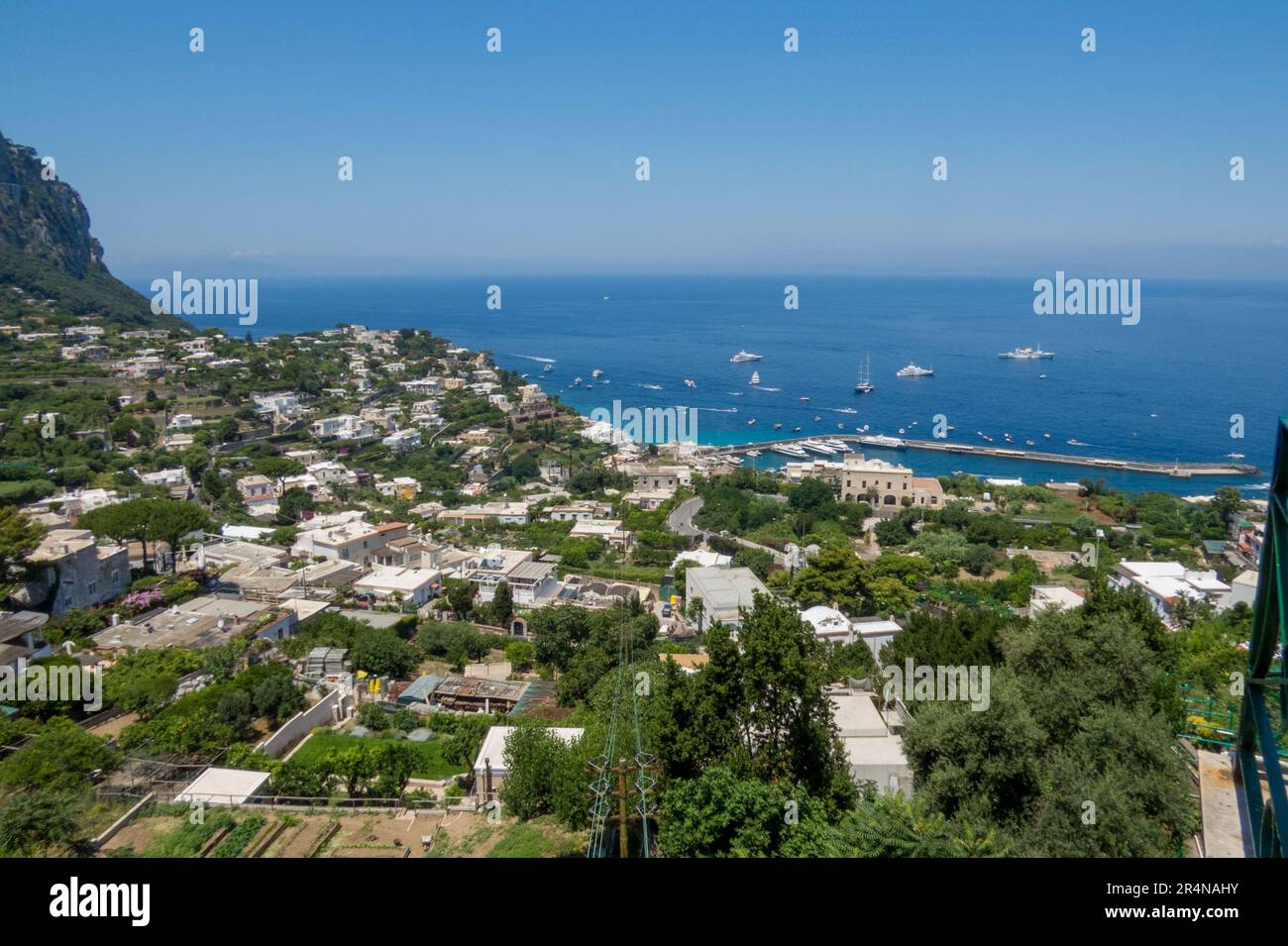 Fotografía Panorámica de Marina Grande en la isla de Capri, Italien Stockfoto