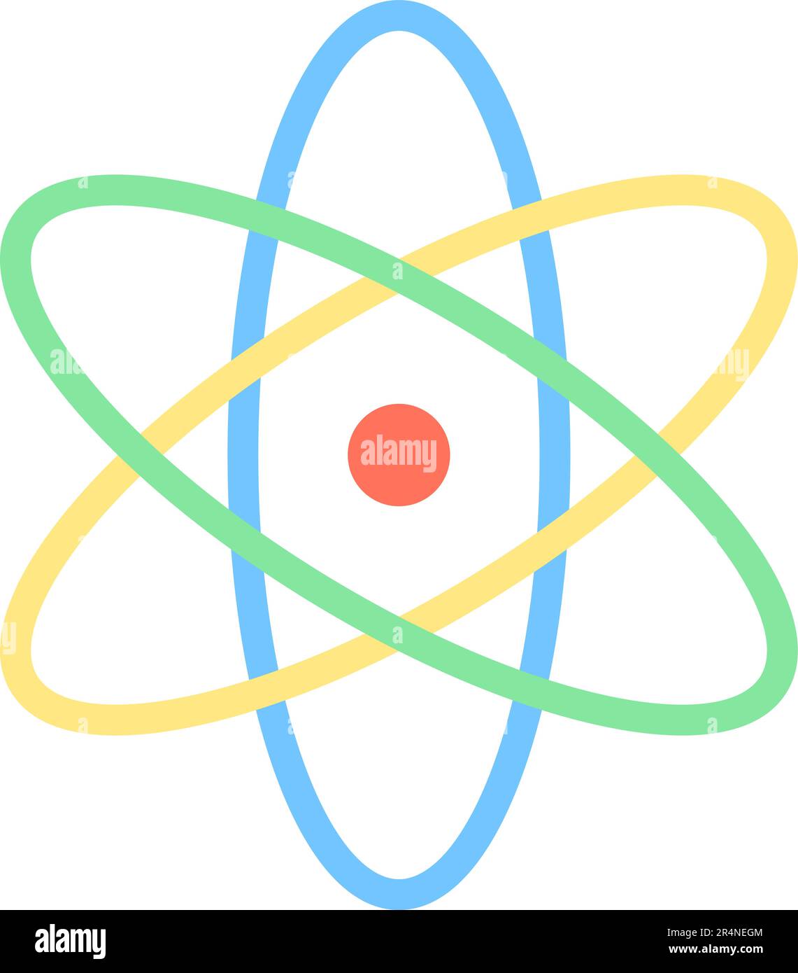 Vektorbild des Atom-Symbols. Stock Vektor