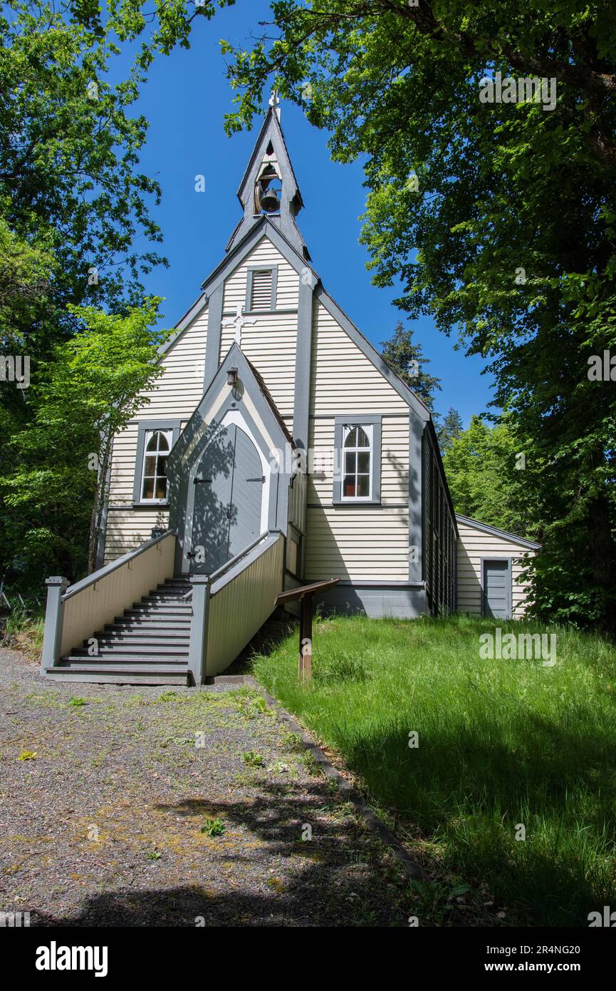 St. John der göttliche Anglikaner Kirche in Yale, British Columbia, Kanada Stockfoto