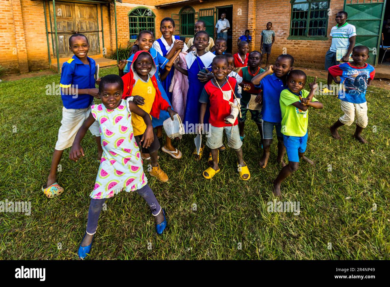 Schüler einer Grundschule in Lilongwe, Malawi Stockfoto