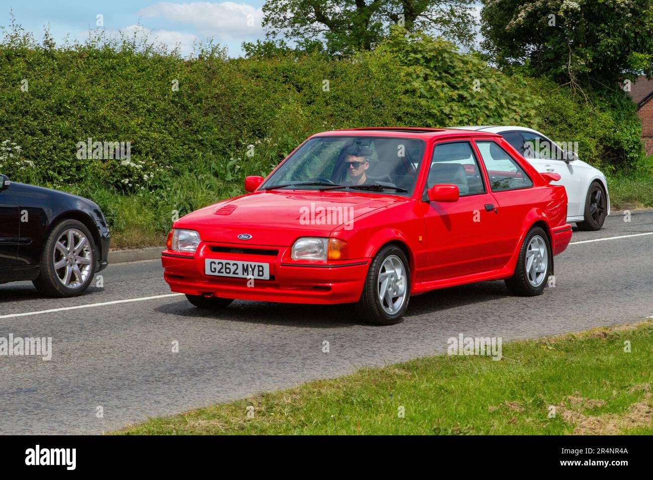1969 60s Rote Ford ESCORT RS TURBO; Classic und Oldtimer kehren zur ...