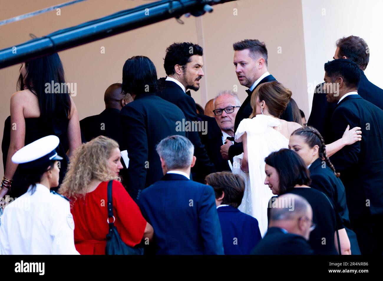 Cannes, Frankreich, 27. Mai 2023, Orlando Bloom und Geri Halliwell besuchen das Filmfestival 76. in Cannes im Palais des Festivals (Foto: Giovanna Onofri) Stockfoto
