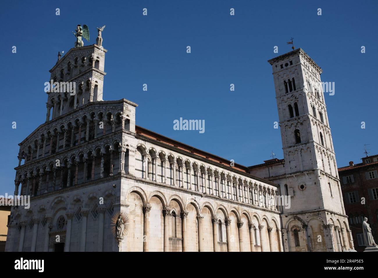 Die Basilika Chiesa di San Michele in Foro, Lucca, Italien Stockfoto