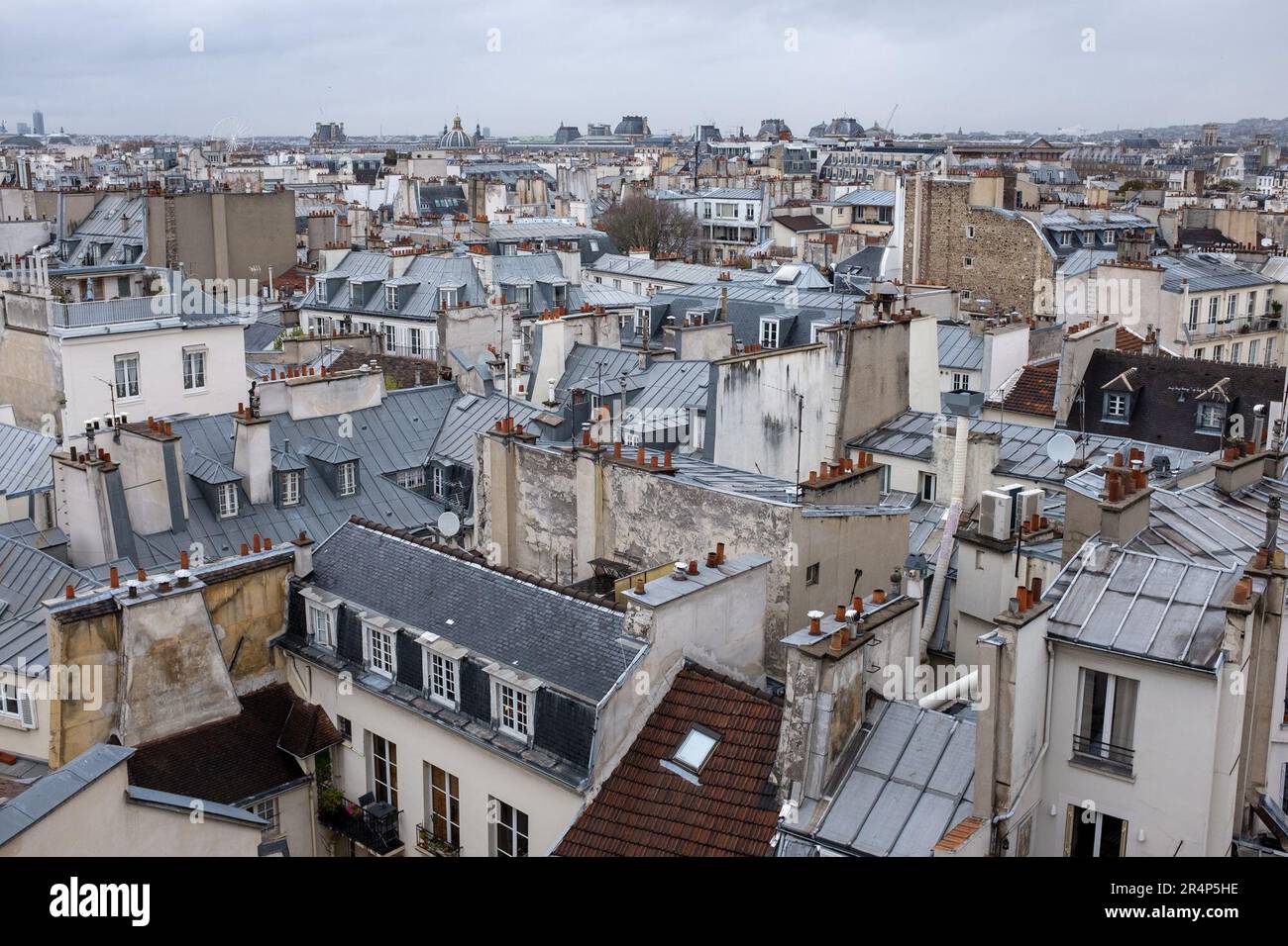 Die Skyline auf dem Dach von Paris Stockfoto