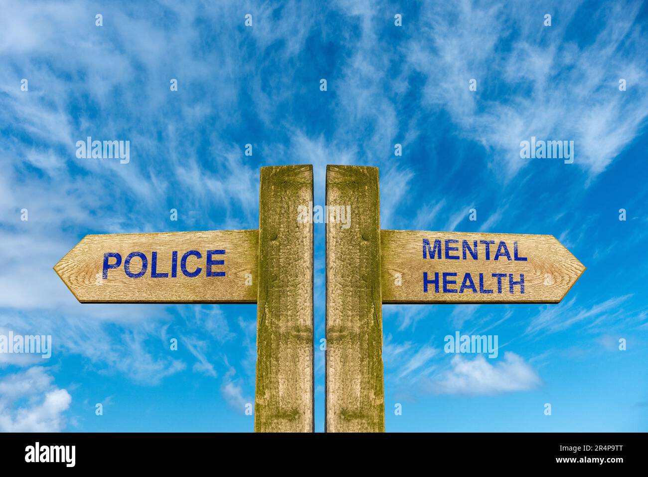 Polizei, Met Police, psychische Gesundheit Notfallreaktion UK-Konzept Stockfoto