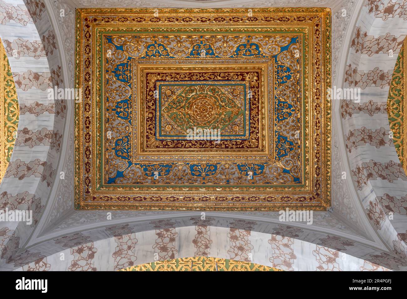 Bibliothek von Sultan Ahmed III (Enderun-Bibliothek) im Topkapi-Palast, Istanbul, Türkei Stockfoto