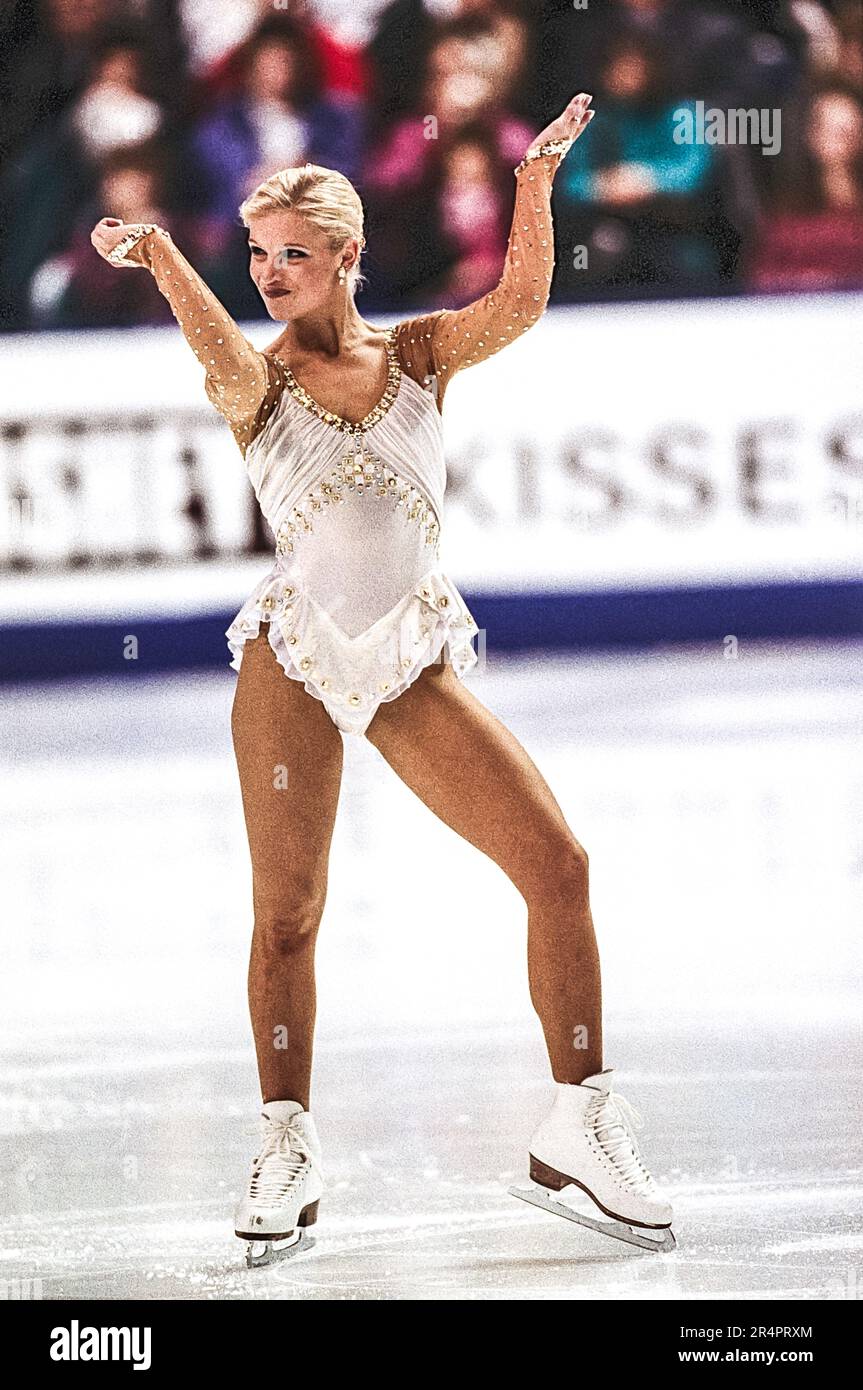 Nicole Bobek bei der 1996 USPS Pro-am Challenge Skating Stockfoto