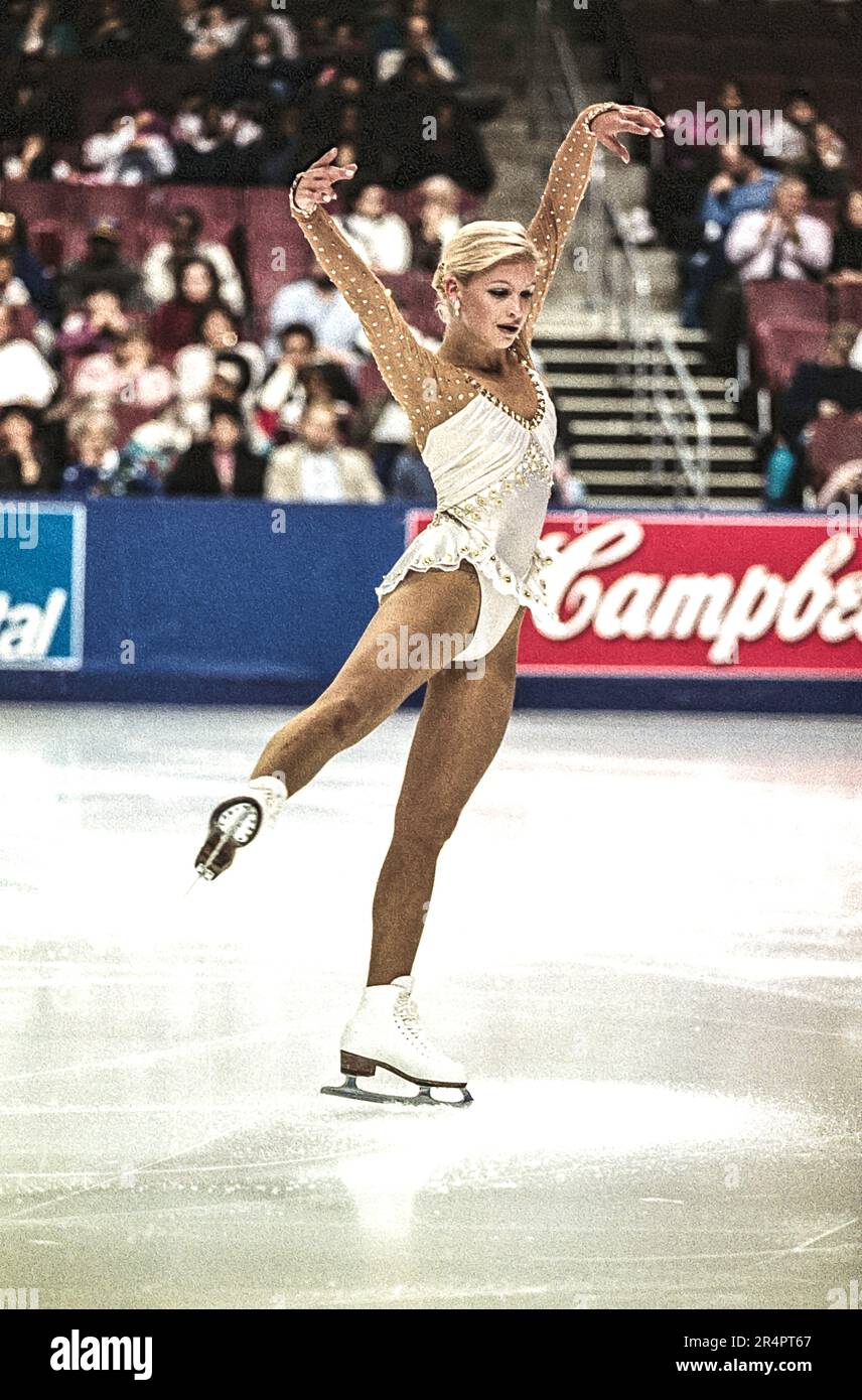 Nicole Bobek bei der 1996 USPS Pro-am Challenge Skating Stockfoto