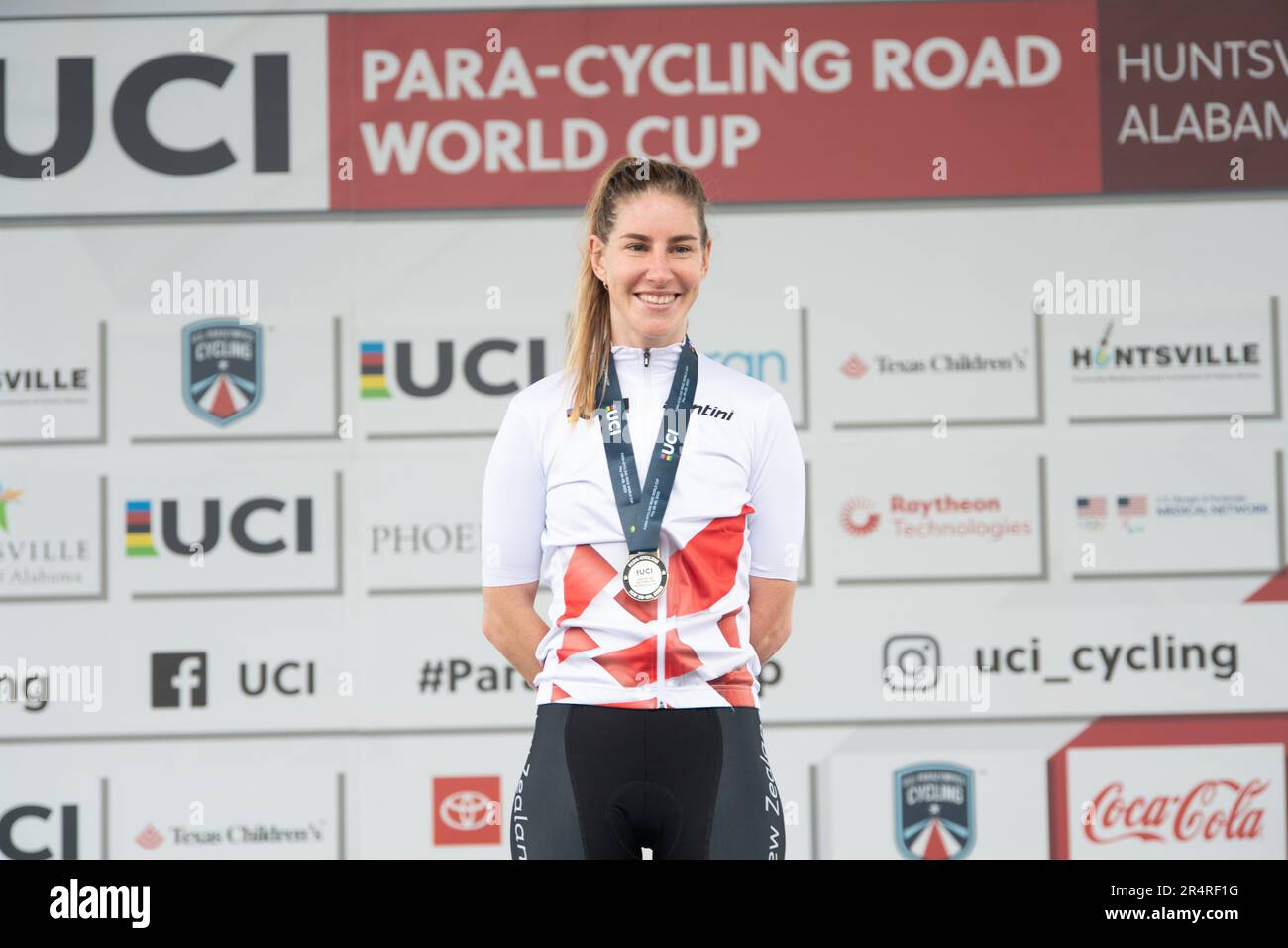 UCI-Weltmeisterschaft, Straßenrennen, Huntsville, Alabama, USA. 29. Mai 2023. Nicole Murray aus Neuseeland, Gewinnerin der Frauenweltmeisterschaft C5. Kredit: Casey B. Gibson/Alamy Live News Stockfoto