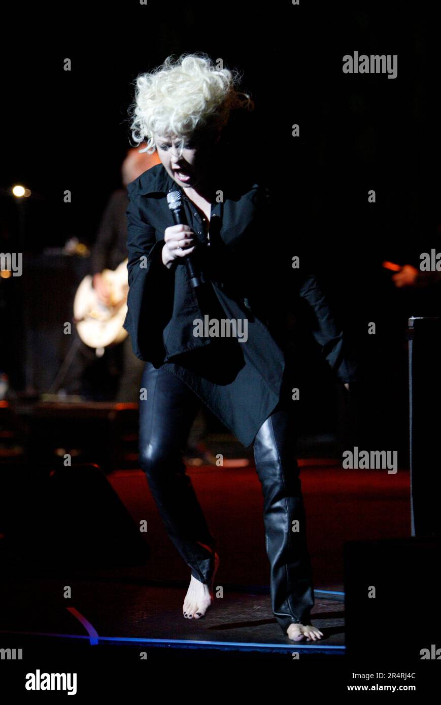 Cyndi Lauper tritt live in einem Konzert im State Theatre auf. Sydney, Australien. 29.02.2008. Stockfoto