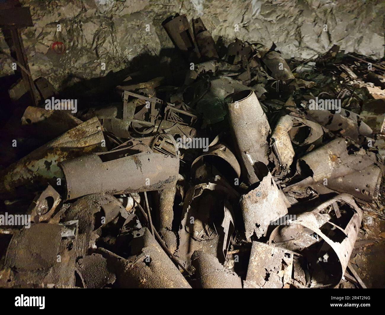 V 2 unterirdische Produktionsanlage, Überreste einer Wunderwaffe Stockfoto