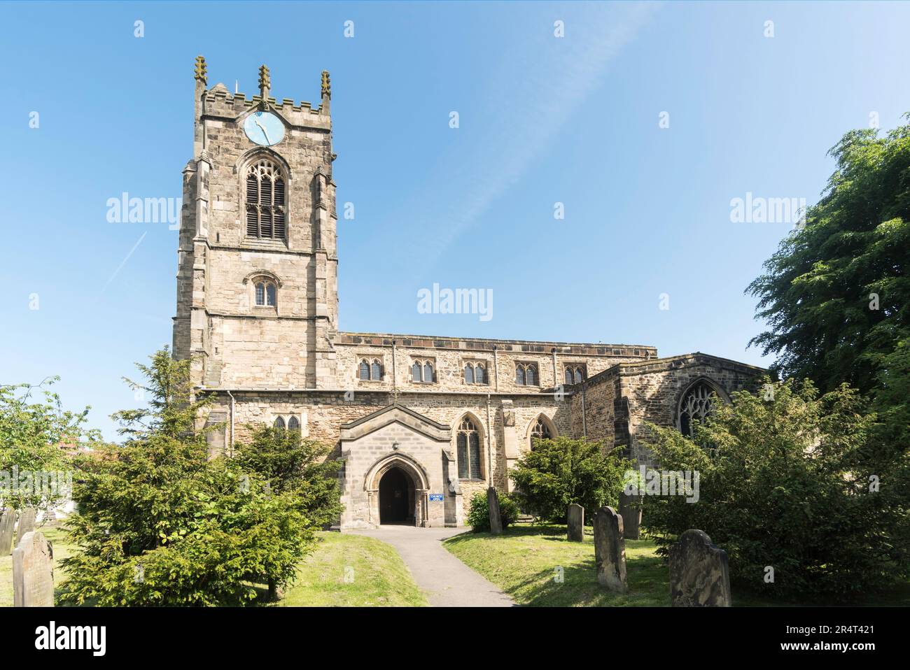 Die gelistete All Saints Church in Pocklington, East Riding of Yorkshire, England, Großbritannien Stockfoto