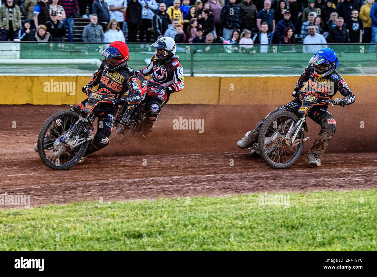 Wolverhampton, Großbritannien. 29. Mai 2023 Während des Sports Insurure Premiership-Spiels zwischen Wolverhampton Wolves und Belle Vue Aces im Monmore Green Stadium, Wolverhampton, am Montag, den 29. Mai 2023. (Foto: Ian Charles | MI News) Guthaben: MI News & Sport /Alamy Live News Stockfoto