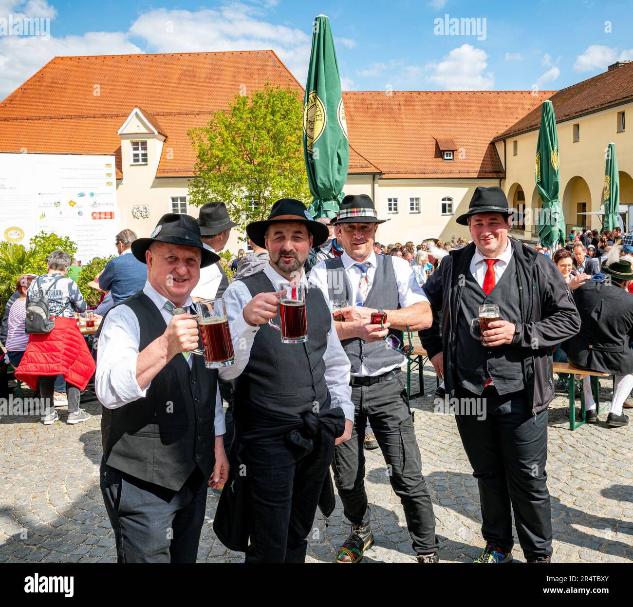 Menschen auf der Labour-Day-Party in deutschland Stockfoto