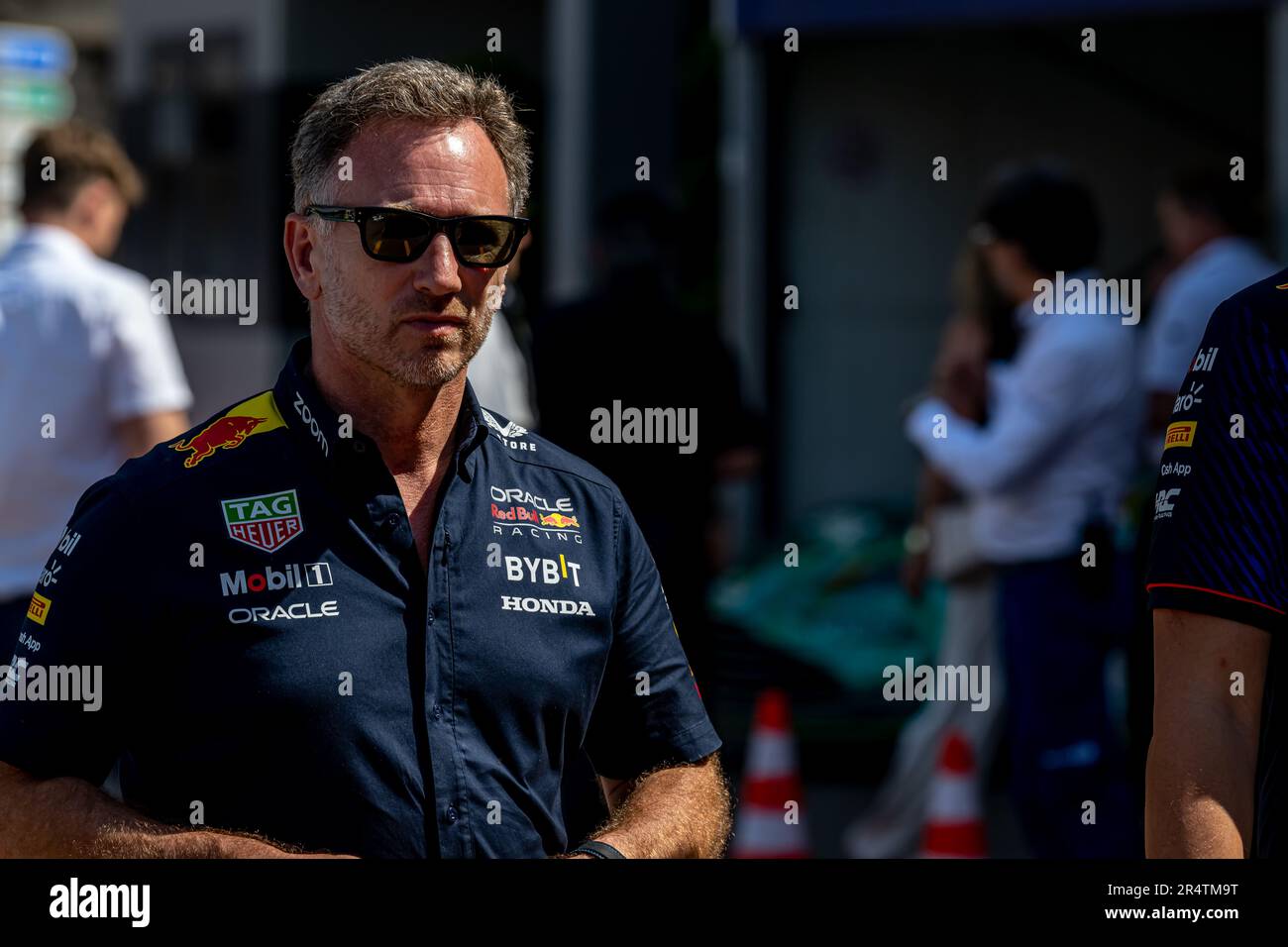 Monaco, Monaco. 28. Mai 2023. CIRCUIT DE MONACO, MONACO - MAI 27: Christian Horner, Red Bull Racing RB19 während des Grand Prix von Monaco auf dem Circuit de Monaco am Samstag, den 27. Mai 2023 in Monte Carlo, Monaco. (Foto: Michael Potts/BSR Agency) Kredit: BSR Agency/Alamy Live News Stockfoto