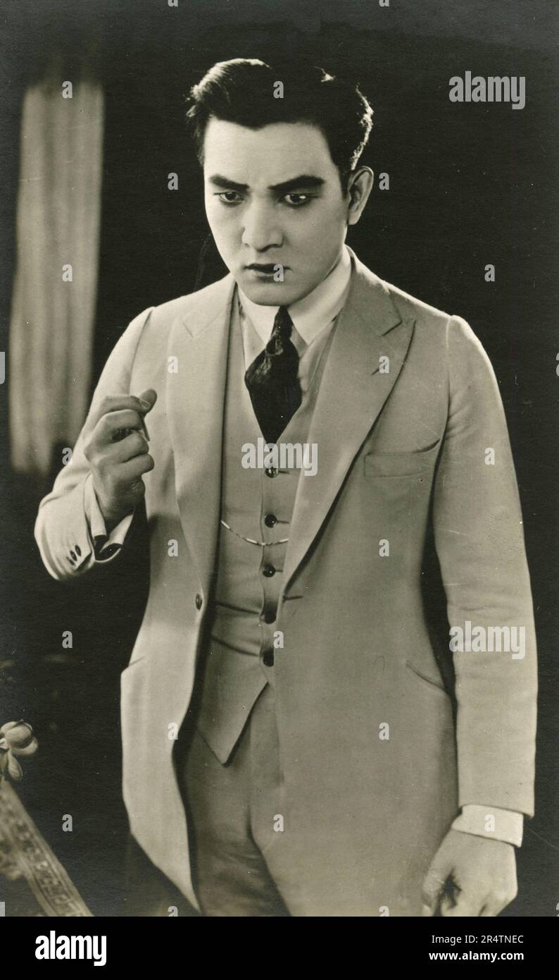 Japanischer Schauspieler Sessue Hayakawa, 1920er Stockfoto