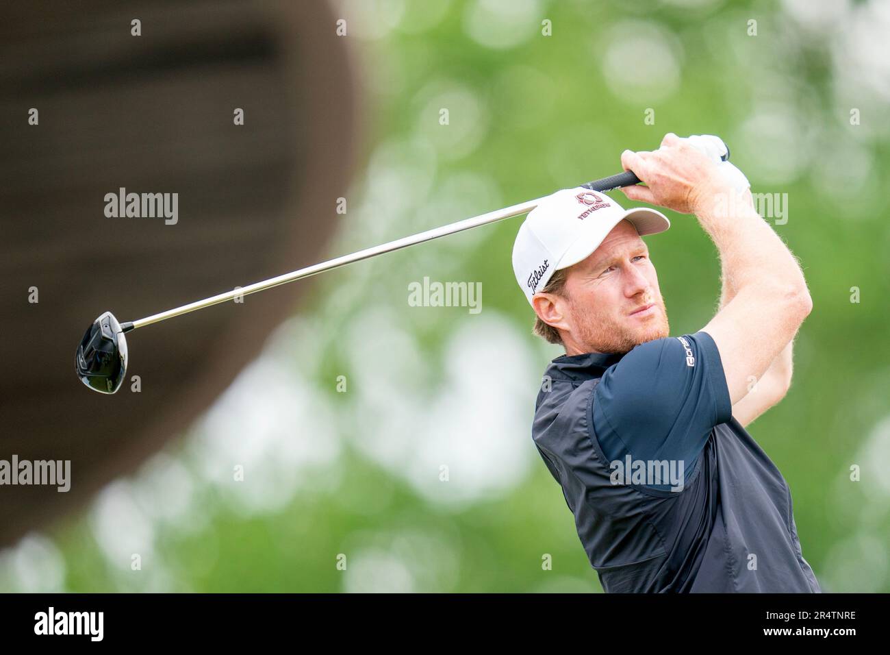 CROMVOIRT, NIEDERLANDE - 25. MAI : Wil Besseling der Niederlande in Aktion am 1. Tag bei den KLM Open 2023 im Bernardus Golf am 25. Mai 2023 in Cromvoirt, Niederlande (Foto von Henk Seppen/Orange Pictures) Stockfoto