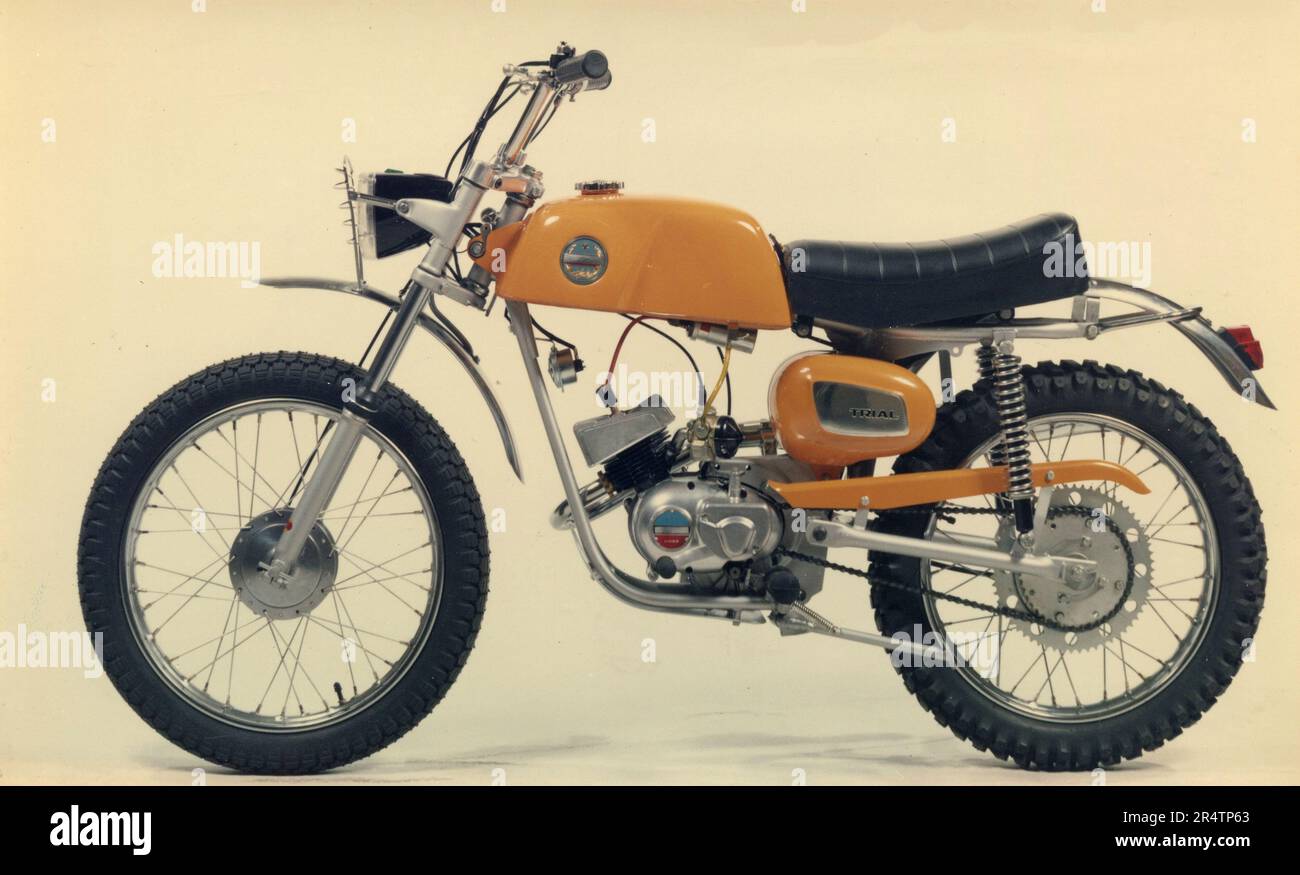 Benelli Trial 49cc Moped, Italien 1970 Stockfoto